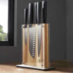 Schmidt Brothers Carbon 6, 7 Piece Knife Block Set